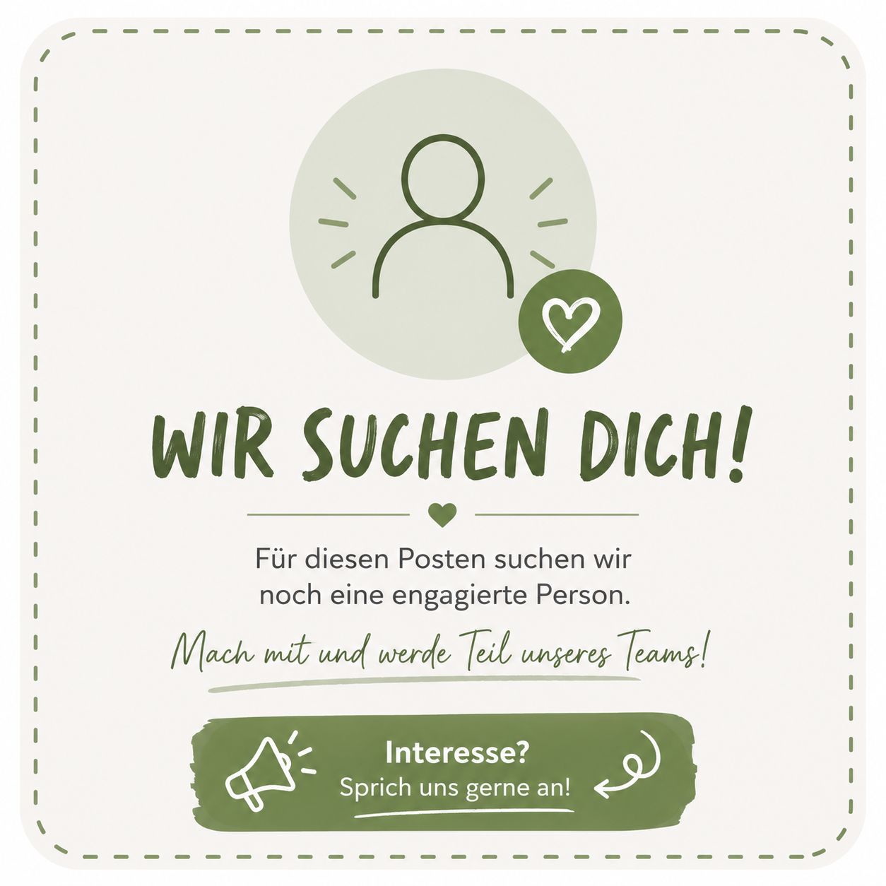 Wir suchen dich!